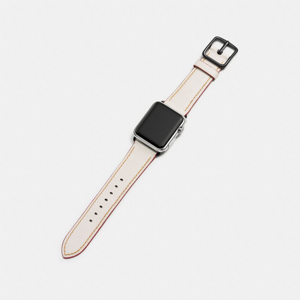 COACH®,Apple Watch® Strap With Floral Print,,Angle View